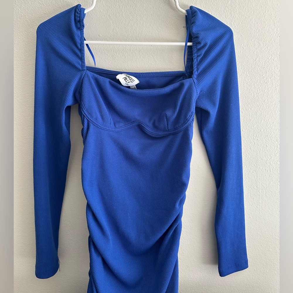 Princess Polly PORTIA MINI DRESS BLUE